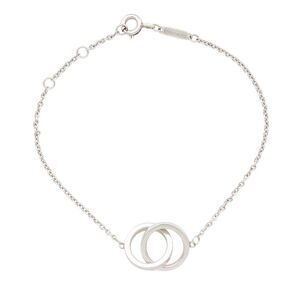 Tiffany & Co. Sterling Silver 1837 Interlocking Circles Chain Bracelet